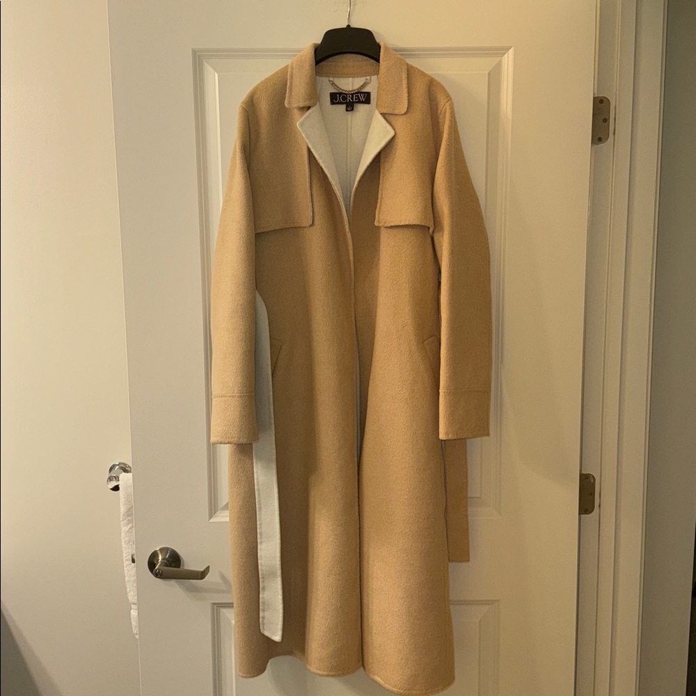 J. Crew Harriet Trench in Double Faced Blend